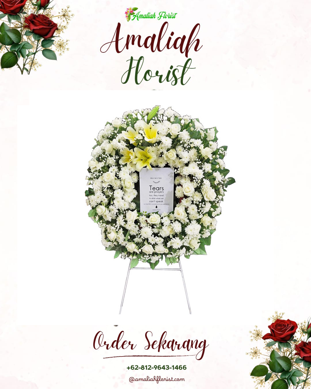 Krans Bunga Duka Dagangan