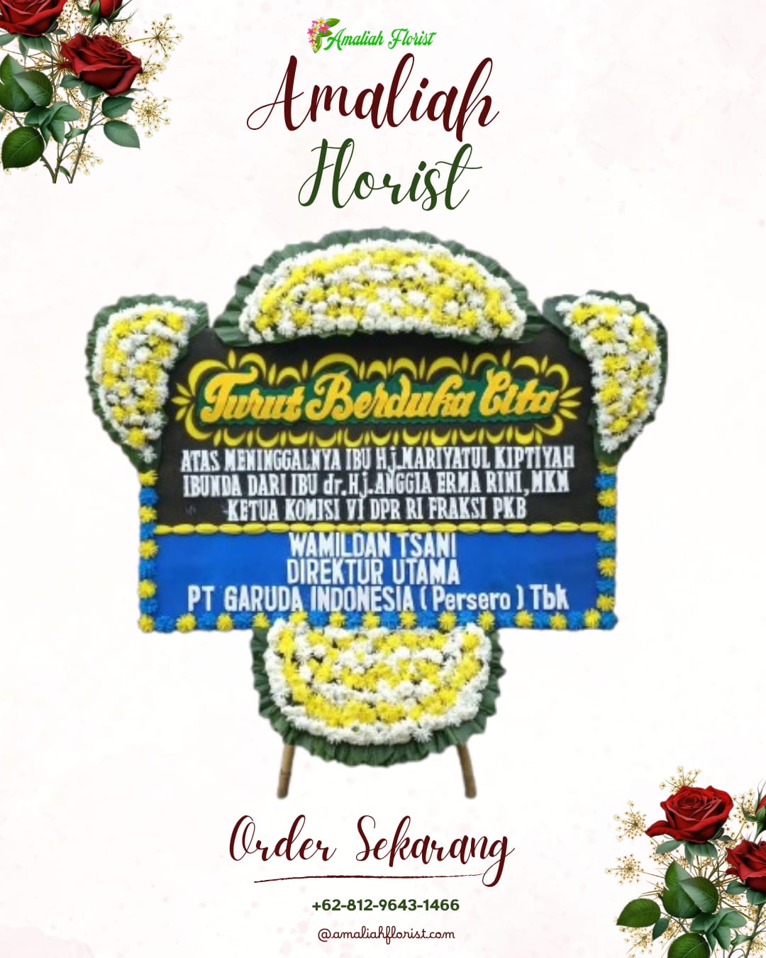 Papan Bunga Duka Dagangan